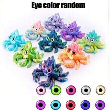 3D Drukowane Urocze Ozdoby Z Serii Życia Morskiego, Realistyczne Kraby, Różane Żółwie -- Nadają Się Do Dekoracji Domu, Biura I Samochodu. Dekoracje Bożonarodzeniowe I Walentynkowe