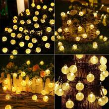 1pc 3 Meters 30 LED 3-Mode Solar Fairy String Lights, Waterproof Outdoor Decor For Festival, Party, Garden