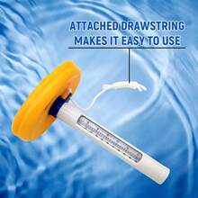 Schwimmbad-Thermometer Poolzubehör Schwimmthermometer Schwimmwasser-Thermometer Pool-Wassertemperaturmessgerät Comic-Pool-Thermometer Temperaturmessgerät, Pool-/Spa-Thermometer genau einfach ablesbar kreativ mit Seil Schwimmthermometer, Bad, Pool, SPA, Aquarien