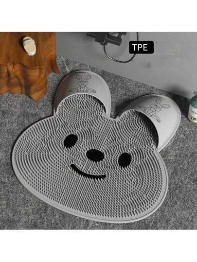 1pc TPE Silicone Massage Foot Mat, Anti-Slip Bathroom Shower Scrub Foot Pad