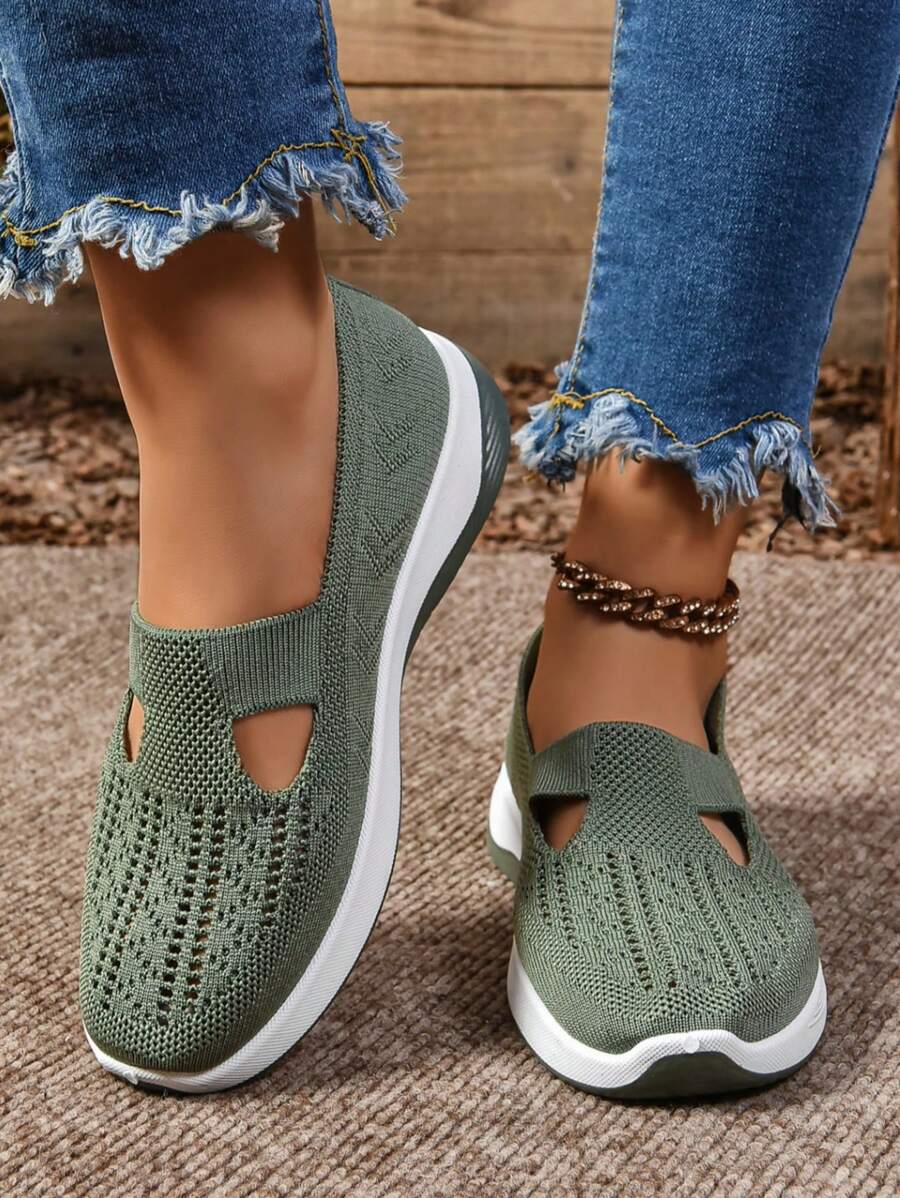 Women's Breathable Casual Commuter Shoes, 2025 New Arrivals, Lightweight Soft Thick Sole Casual Shoes For Women, All Season