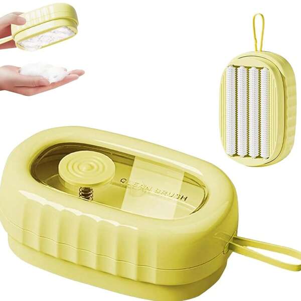 Soft Roller Liquid Shoe Brush Artifact, Multifunctional Clothes Cleaning Brush With Soap Dispenser, Scrub Brushes For Cleaning, Liquid Adding Fur Cleaning Brush For Clothes&Shoes