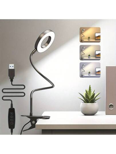 Yogle 1pc LED Vloer Lamp, Reading Lamp [120 LEDs, Modes 3000K 6000K 10 Brightness Settings] Dimmable Bureau Flexible Gooseneck, Living Room, Bedroom, Office view 6