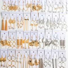 10pcs/Pack Elegant Metal Leaf, Heart, Butterfly Pendant Earrings, Suitable For Women Jewelry, Gift For Friends