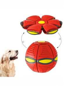 1 Elastic Stepping Ball, Outdoor Sports Toy, Magic Flying Saucer Deformation Ball Suitable For Small Dogs And Pets To Play With - Multicolor - View 5