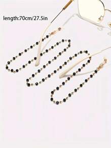 1/3 Peças Corrente de Óculos de Moda de Metal, Vários Estilos Incluindo Camelia, Trevo, Contas Pretas Elegantes, Estrela do Mar e Concha, Correntes de Óculos para Mulheres, Correntes Antiderrapantes e Cordões para Óculos de Leitura, Adequados para Viagens, Férias, Decoração de Óculos de Sol, Acessórios de Óculos, Ideal para Presentes de Aniversário, Festas, Feriados, Presente do Dia dos Namorados, Etc.