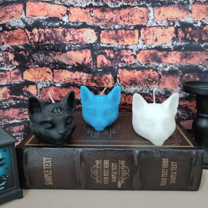 Various Halloween Three-Eyed Cat, Heart Holding, Veil, Scented Candles Home Decor Halloween Decor Fall Decor Room Decor