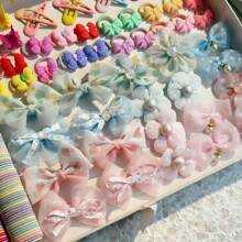 190pcs Women Hair Scrunchies, Hair Ties, Disposable Hair Rings, Hair Accessories Set, Suitable For Casual And Decoration, Claw Clips