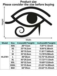 1PC Anti-Rust Iron Sheet Cut Metal Wall Art Egyptian Eye Of Horus Amulet Geometric Line Decor Home Decor For Halloween & Christmas