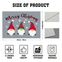 4/6 Stücke Weihnachtsbaum Tischsets, mit roten, weißen und karierten Mustern, robustes Material, geeignet für Küche, Esszimmer, Innen-/Außen Feiertagsdekoration, Thanksgiving und Weihnachten