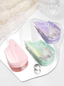 TWINGO 1 Pc Push-Pull Correction Tape, Creative Gradient Pattern Push-Pull Design Correction Tape - Core Length Of 30 Meters, PET Material Transparent And Visible Internal Contours Dustproof Mouth Guard, Suitable For Learning, Writing, Textbook Answering, Writing Errors And Correction Of Typo Learning Tools, Fashionable And Portable School Supplies, Essential For Back-To-School Season,School Supplies,Back To School