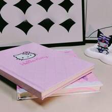 Sanrio Sanrio A5 Thick Hard Cover Kawaii Kitty Student Office Notebook, High Aesthetics Girl's Diary,For School Supplies,Back To School