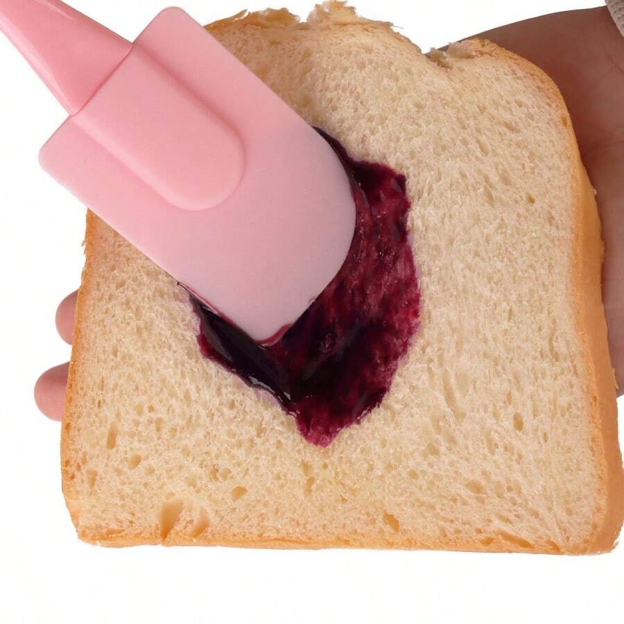 3pcs/Set Cooking Utensil Set, Kitchen Tools, Multi-Purpose Cake Spatula, Silicone Basting Brush, Bakeware DIY Tools - Multicolor - View 1