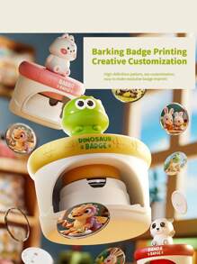 Hasbro DIY Cute Badge Maker Kit – Pin Button Machine With 16 Sets & Scissors – Ideal For Crafts, Gifts, Birthday Parties