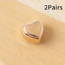 2/4/5 paires d'accessoires magnétiques de mode pour col de chemise en forme de cœur multi-couleurs - sans couture nécessaire, boutons amovibles pour resserrer le col de chemise, convient pour le col, les poignets, les jambes de pantalon, les écharpes, décoration réglable et réutilisable, cadeau
