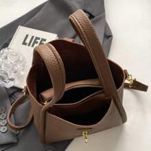 Small Crossbody Bags For Women Fashion Shoulde Bag Mini Bucket Handbag With Removable Shoulder Strap