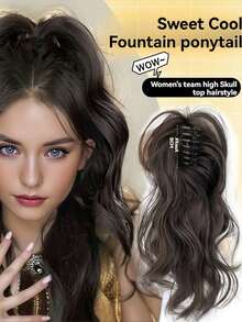 Claw Clip In Ponytail Extensions 12 Inch Synthetic Curly Wavy Fluffy Ponytail Hairpieces Hair Accessories For Women Girls Add Volume And Style To Your Hair - 彩色 - 查看 5