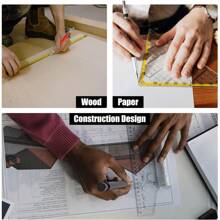 DIBALIYI Zimmermannsbleistift-Set, solider Zimmermannsbleistift mit 40 Bleistiftminen und 2 Radiergummis, Zimmermannsbleistifte Markierungswerkzeuge für die Baustelle oder Architektenzeichnung