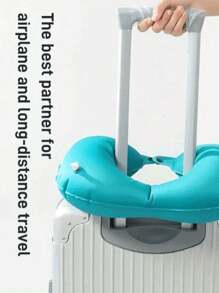 Travel Washable Neck Cushion Pillow Inflatable Air Blow Up Travel Pillow Airplane Inflatable Neck Pillow Travel Accessories Comfortable Sleep Pillows Camping Portable Outdoor Sleeping Bag Pillow Stonego Life Supplies