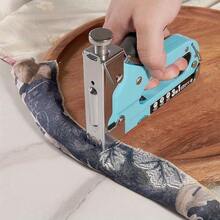 Staple Gun Heavy Duty Tacker Stapler Upholstery Nail Gun 3000x Staples Hand Tool - Blue - View 8