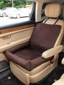 1 Pc Solid Color Plaid Pet Car Seat Cover, Waterproof Mat For Cats & Dogs - Multicolor - View 17