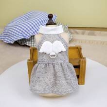 Robe de style coréen de 25 cm pour animaux de compagnie, robes d'été pour chiens/chats, tenues de princesse en maille respirante pour animaux de compagnie