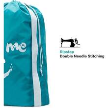 2 Pack XL Wash Me Travel Laundry Bag, Dirty Clothes Organizer, Large Enough To Hold 4 Loads Of Laundry, Easy Fit A Laundry Hamper Or Basket