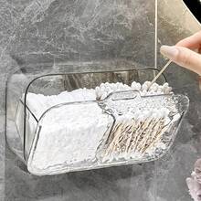 卫生巾收纳盒壁挂式收纳盒，适用于浴室、清洁棉签、化妆棉、马桶、卫生用品 - 均碼 - 查看 4