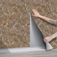1 Rollo de papel tapiz autoadhesivo PVC minimalista moderno y grueso, adecuado para el hogar, oficina, sala de estar, comedor, baño, dormitorio, uso comercial, alquiler, cocina, baño, renovación de muebles/electrodomésticos, papel tapiz removible, decoración de pared, decoración de sala de estar