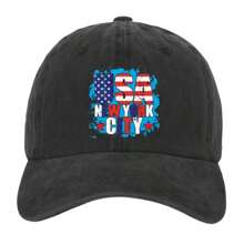 1pc  Graphic Letter Printing  Cotton Unisex Distressed Baseball Cap  Adjustable Size Outdoor Casual Fashion Sun Protection Vintage Streetwear Washed Brim Fashion Hat, Suitable For Daily Matching