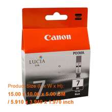 High-Quality Black Ink Cartridge PGI-7B For Canon Printers - Premium Performance & Longevity, Ideal For Home & Office Use, Compatible With Multiple Canon Models