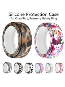 Universelle Silikonschutzhülle kompatibel mit Samsung Galaxy Ring und Oura Ring Gen3, wasserdicht, staubdicht, fingerabdruckfest, kratzfest, stoßfest 360° Rundum-Schutz Silikonhülle, weiches Silikonmaterial, modisch, mehrere Farboptionen, tolles Geschenk