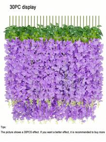 3/6/12 piezas Racimos de Flores Colgantes de Glicinia Púrpura a Granel, Vid Artificial de Glicinia Colgante, Guirnalda de Flores de Seda para Fiesta, Boda, Jardín, Decoración del Hogar, Día de San Valentín, Regalo, Cumpleaños, Graduación