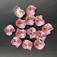 10/20/30 Peças Decorações de Unhas Acrílicas Decorativas Mistas de Gatos/Pedras De Rosa E Rinostones Fofos - Misturado Aleatório