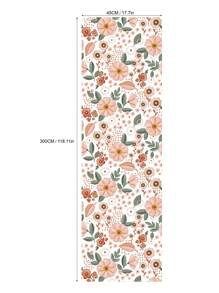 Pink Flowers Pattern Peel & Stick Wallpaper Boho Floral Garden Bedroom Self-Adhesive Removable Wallcovering Pre-Pasted Flowering Meadow Wall Paper Wall Stickers Room Decor Wall Decor Wall Sticker