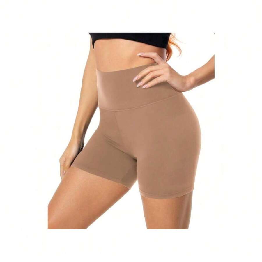 FULLSOFT High Waisted Biker Shorts For Women-5" Tummy Control Fitness Athletic Workout Running Yoga Gym Shorts