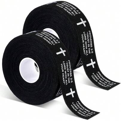 0502 Rolls Baseball Hockey Tapes Christian Faith Cross Baseball Grip Bat Tape 15 Yard Lacrosse Softball Bats Sticks Wraps For Soccer Sports Athletic Gift Ice Skate Supplies-1