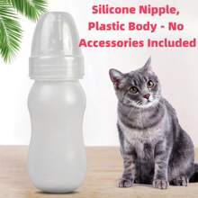 Accessori per animali domestici - Biberon in silicone da 60ml per animali domestici, con tettarella piccola, biberon per l alimentazione di cuccioli e animali da compagnia, disponibile come singolo biberon o set di biberon