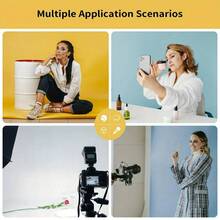 NEWKS T-Shape Backdrop Stand 6.5x4.9FT, Adjustable Background Stand Kit Sturdy Photo Green Screen Holder With 2 Spring Clamps & Carry Bag For Party, Photography, Video