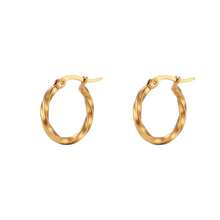 4 Pairs Gold Stainless Steel Hoop Earrings, Hypoallergenic Personalized Earrings Set For Women & Girls