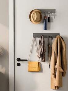 1 قطعة رف خطاف للمطبخ، خطاف مثبت على الحائط بدون ثقب للحمام والنوم