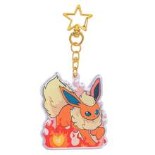 pocket monsters Accessoires Pokémon - Porte-clés en acrylique Eevee 9 formes, charmant pendentif de sac à dos, bijoux DIY pour femmes, accessoires de voiture, breloques de sac, sacs d'école, lettre de dessin animé