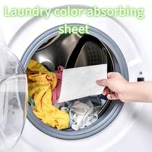 72/120/240 miếng giấy chống ố màu quần áo - Ngăn ngừa lem màu, giữ màu vải luôn tươi mới. Thích hợp sử dụng tại nhà, khi đi công tác và trong ký túc xá. - trắng - Xem 7