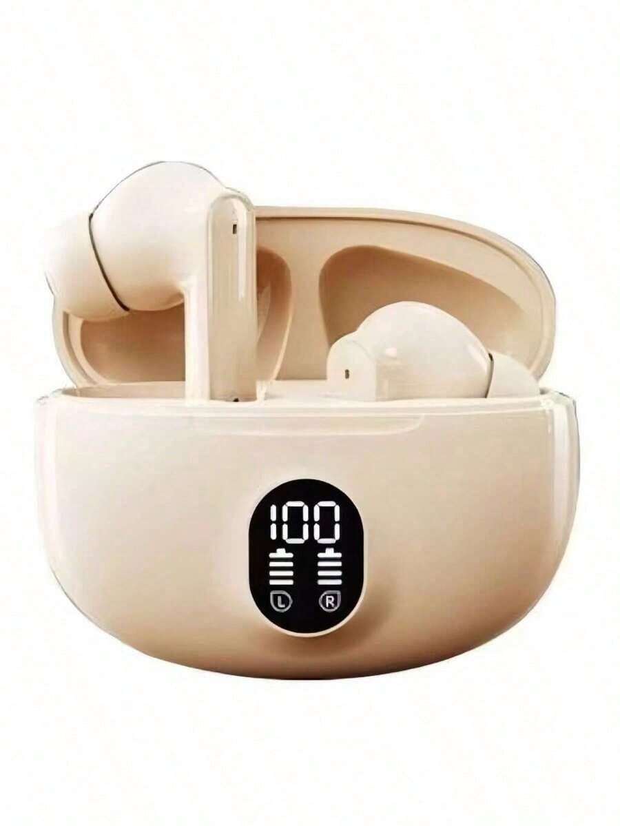 895B TWS Wireless Bluetooth 5.4 Headphones True Wireless Earphones - Yellow - View 1