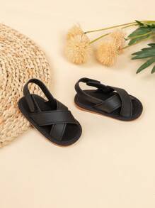 Sandali leggeri casual da neonato con chiusura a strappo, scarpe da spiaggia comode per neonati