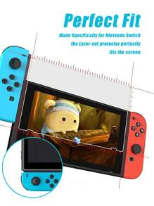 2pcs Switch Tempered Glass Screen Protector, High Definition, Touch Sensitive, Water-Resistant, Fingerprint-Proof, Anti-Drop, Anti-Scratch, Compatible With Switch/Switch Lite/Switch OLED/Switch 2