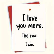1 Pc Love Greeting Card, Send The Most Sincere Words To Your Lover