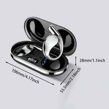 AI语言翻译无线蓝牙5.4实时开放式耳机，支持144种语言和口音翻译，LED数字显示充电，超长续航，兼容iOS和安卓系统，黑色耳挂式耳机 - 彩色 - 查看 10