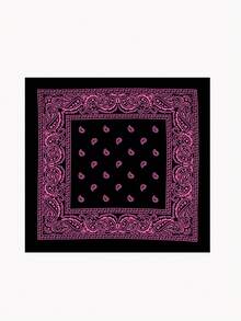 5pcs Paisley Pattern Bohemian Bandana, Unisex Versatile Street Fashion Headband Scarf Face Mask Neck Wrap - Multicolor - View 10