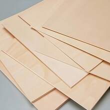 5pcs/15pcs/25pcs Wooden Boards For Crafts -12x8 Inch/30*20cm - 2.2mm Thick Plywood With Smooth Surface Square Wooden Boards Wooden Boards For Laser Cutting, Wood Burning, Architectural Models, Staining - Màu be - Xem 2